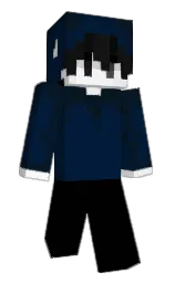 midnight and black Minecraft skin — Slim model — first worn by LLTC
