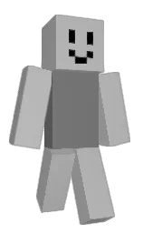 silver and boulder Minecraft skin — Classic model — first worn by DissonantReality