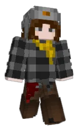 mine shaft and cod gray Minecraft skin — Slim model — first worn by Verity14