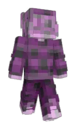 eggplant and cannon pink Minecraft skin — Slim model