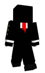 black and cod gray Minecraft skin — Classic model
