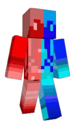 chestnut rose and azure radiance Minecraft skin — Classic model