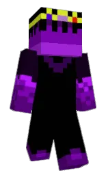 Minecraft-Skin in black und pigment indigo — Modell: Klassisch