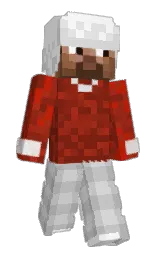 white and silver Minecraft skin — Slim model