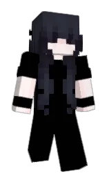 GoddessKitsune's Minecraft skin wearing the Purple Heart cape