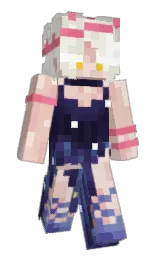 DaisyMiss's Minecraft skin wearing the Cherry Blossom cape
