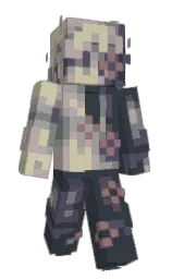 bright gray and mulled wine Minecraft skin — Classic model