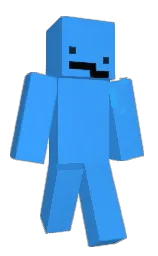 dodger blue Minecraft skin — Slim model