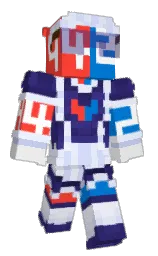 lochmara and red orange Minecraft skin — Classic model