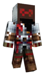 hit gray and black Minecraft skin — Classic model