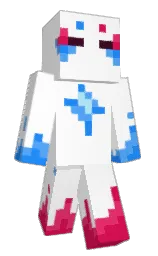 white and razzmatazz Minecraft skin — Classic model — first worn by Juh_KSH