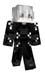 black and cod gray Minecraft skin — Classic model