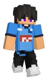 picton blue and rajah Minecraft skin — Classic model