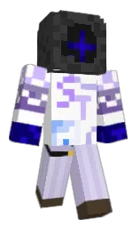 mine shaft and white Minecraft skin — Classic model — first worn by wjh020600