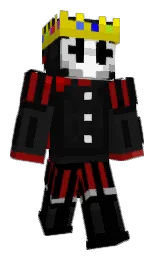 black and cod gray Minecraft skin — Slim model