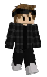 Otryks's Minecraft skin wearing the Aurora cape