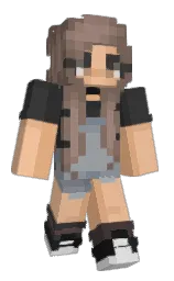 Huisee's Minecraft skin wearing the Vanilla cape