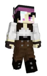 gallery and metallic bronze Minecraft skin — Classic model — first worn by cres_uwu