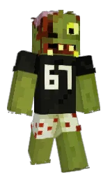 crete and black Minecraft skin — Classic model — first worn by KitKat3237