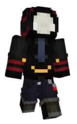 Skarlemaine's Minecraft skin wearing the Aurora cape