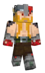 vicking12345's Minecraft skin wearing the Purple Heart cape
