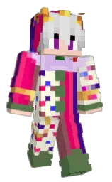 travertine and black Minecraft skin — Classic model — first worn by Rasloock