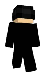 cod gray and black Minecraft skin — Slim model — first worn by juniorkiobr