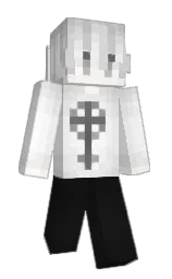 Rayyfe's Minecraft skin wearing the Menace cape