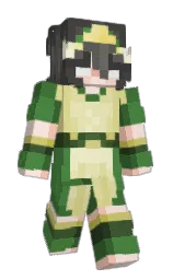 fern green and merlin Minecraft skin — Slim model