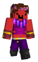 persian red and ripe plum Minecraft skin — Classic model — first worn by Br00nz