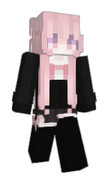 Quickin's Minecraft skin wearing the Migrator cape