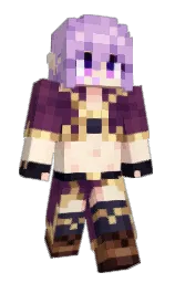 light wisteria and east side Minecraft skin — Slim model — first worn by RiceGnat