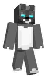 dove gray and tundora Minecraft skin — Classic model