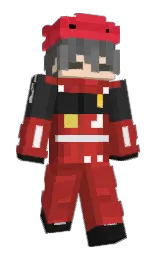tall poppy and mexican red Minecraft skin — Slim model