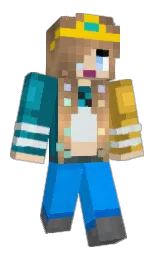 barley corn and azure radiance Minecraft skin — Slim model