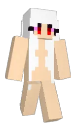 frangipani and white Minecraft skin — Slim model