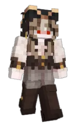 cocoa brown and americano Minecraft skin — Slim model