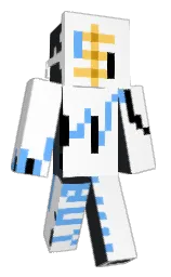 white and shark Minecraft skin — Classic model — first worn by SolanaWarrior