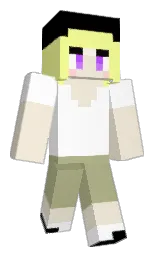 parchment and white Minecraft skin — Slim model