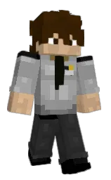 dusty gray and cola Minecraft skin — Classic model