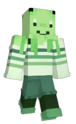 yellow green and feta Minecraft skin — Classic model — first worn by Exlisa