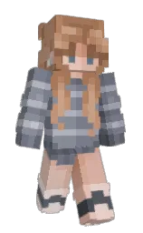 Jenna102's Minecraft skin wearing the Pan cape