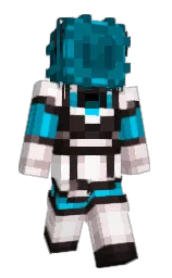vista white and cocoa brown Minecraft skin — Slim model — first worn by InitsuIgnis