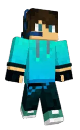 Tyuop's Minecraft skin wearing the Migrator cape