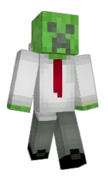 gray nurse and black Minecraft skin — Classic model