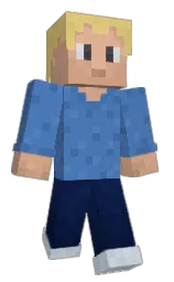 steel blue and downriver Minecraft skin — Classic model