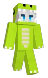 inch worm and black Minecraft skin — Classic model