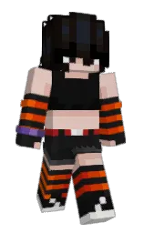 night rider and cod gray Minecraft skin — Slim model — first worn by WereWaory