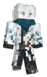 white and alabaster Minecraft skin — Classic model — first worn by UltraMaggi09
