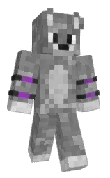 kot1kaCS's Minecraft skin wearing the Purple Heart cape